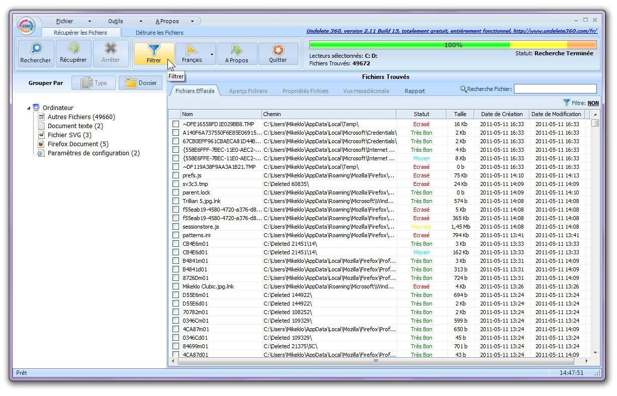 recuva gratuit 2013 clubic