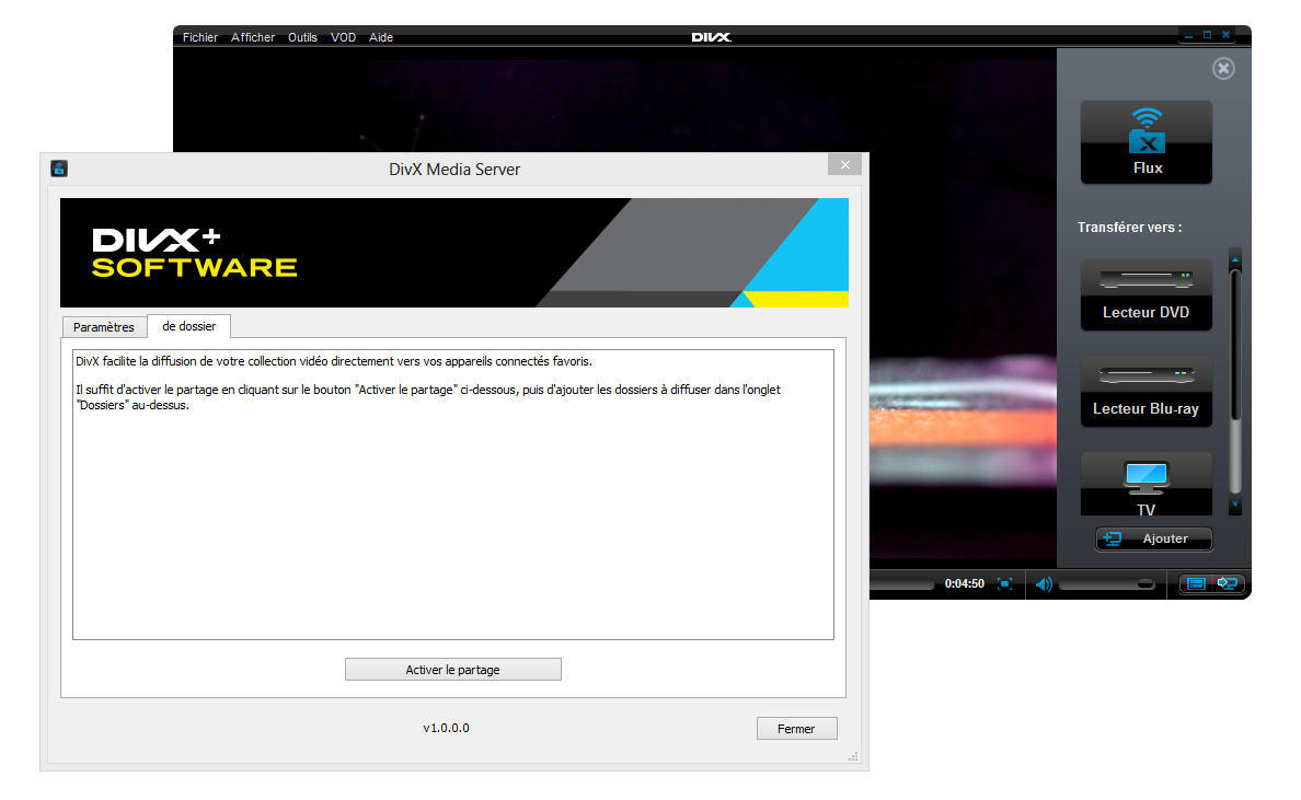 divx web player clubic