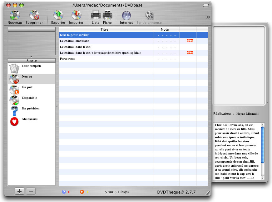 logiciel dvdtheque