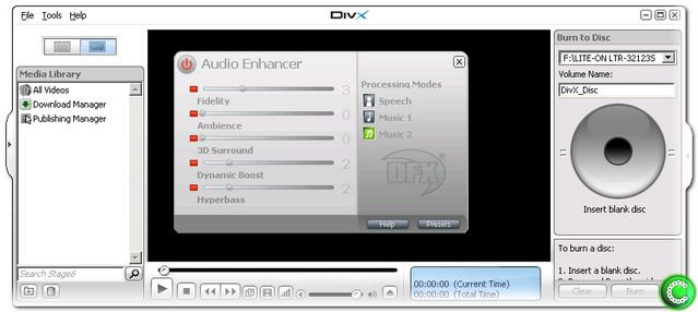 divx player sur clubic