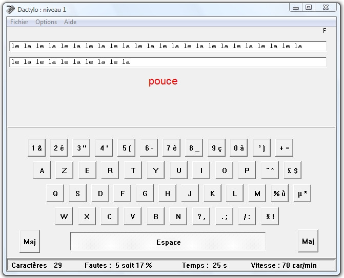 dactylo pour windows 7