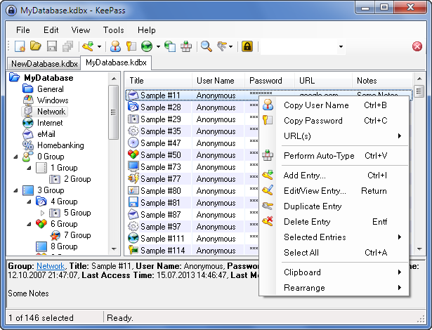 keepass clubic