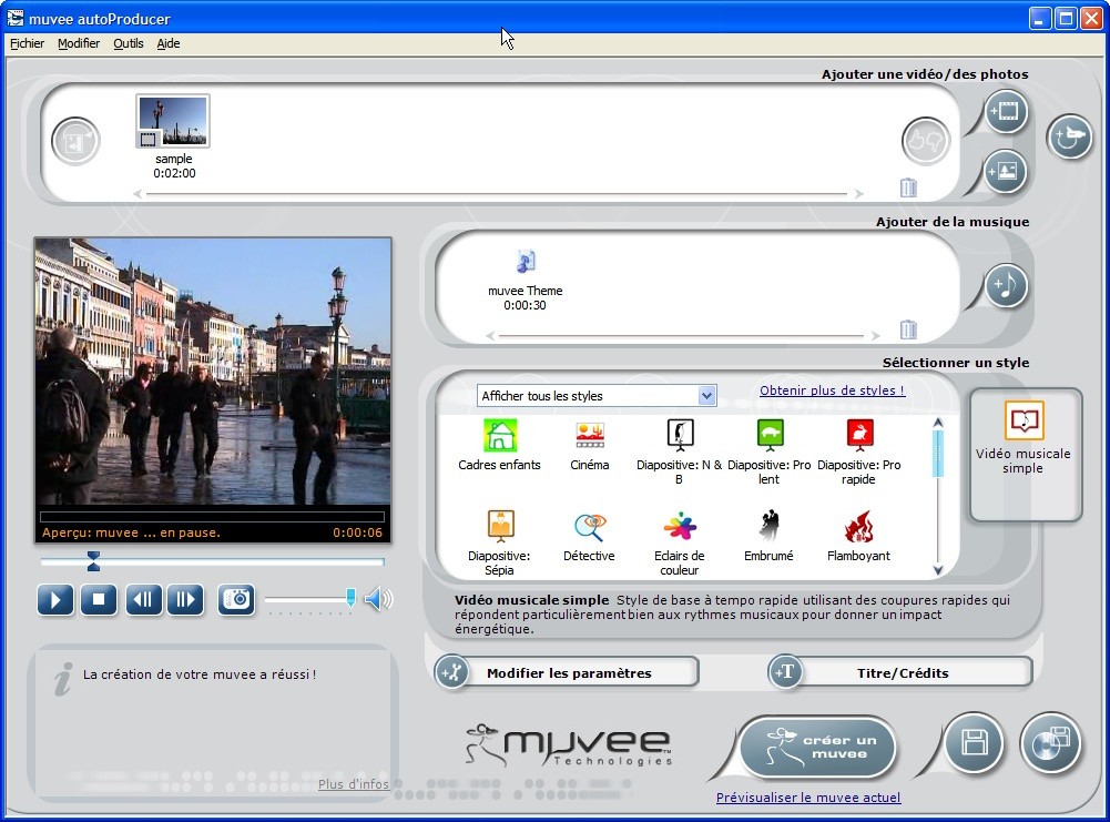 muvee autoproducer 6.0 gratuitement