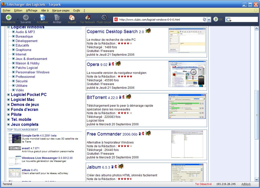 tlcharger torpark gratuit