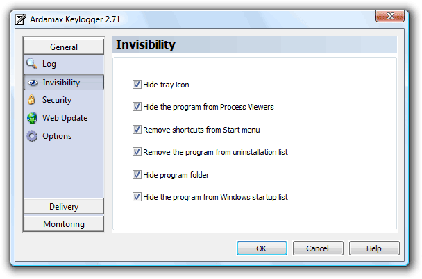 keylogger invisible clubic
