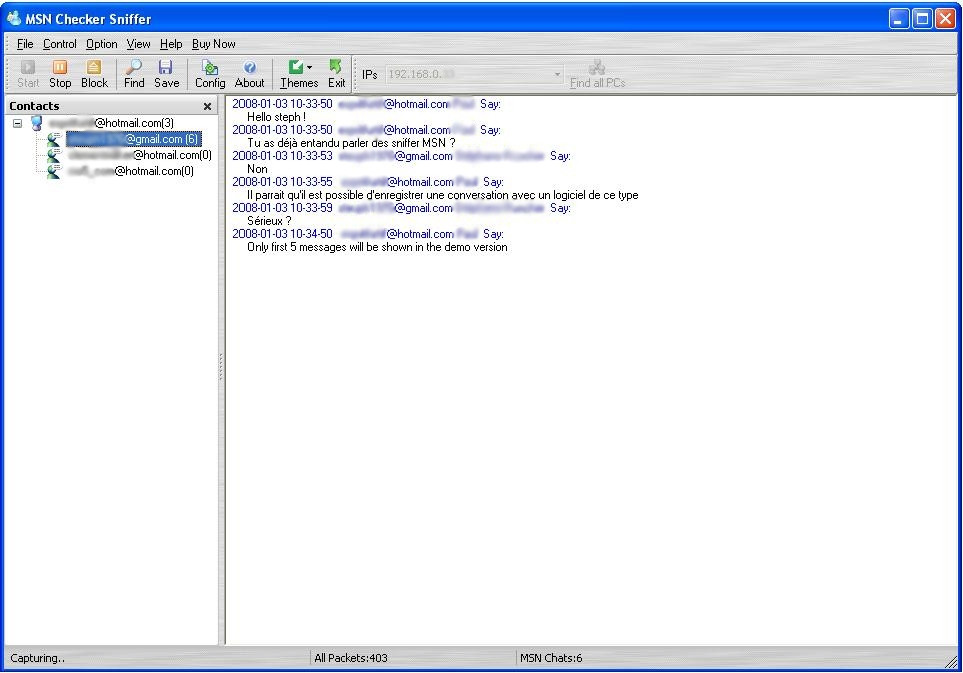 msn checker sniffer sur clubic