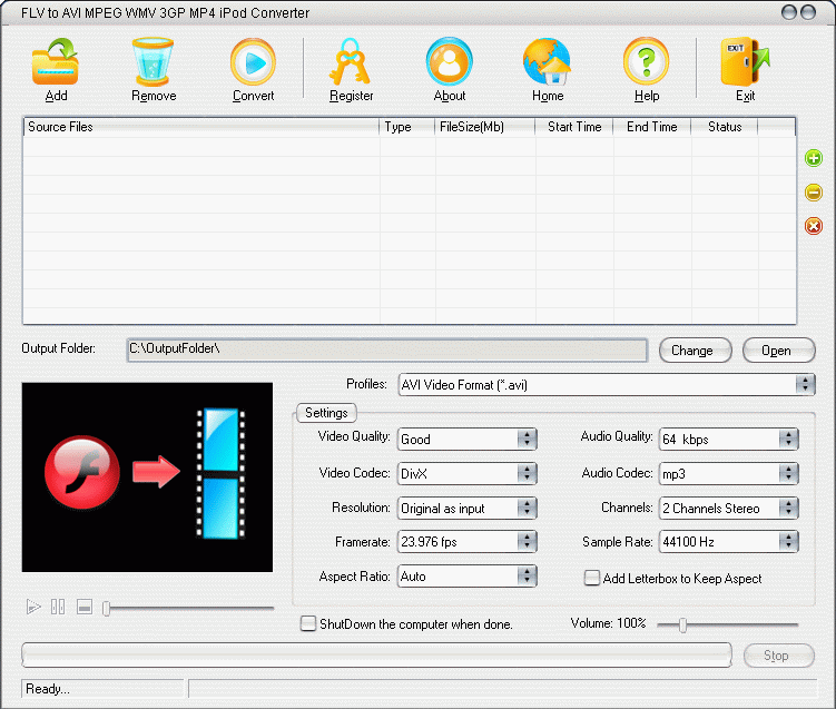 free flv converter clubic