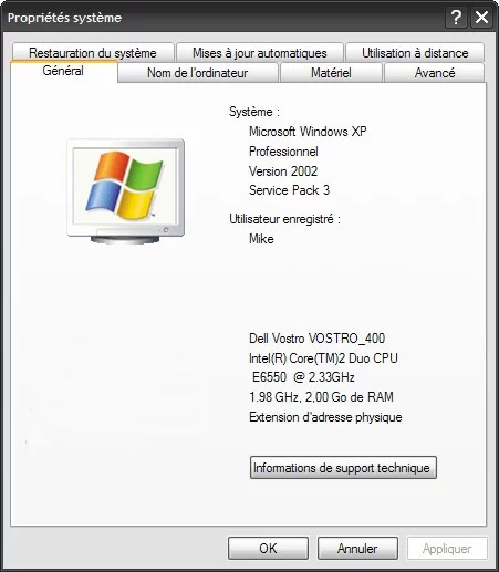 Pour une meilleure sécurité et stabilité sur Windows XP