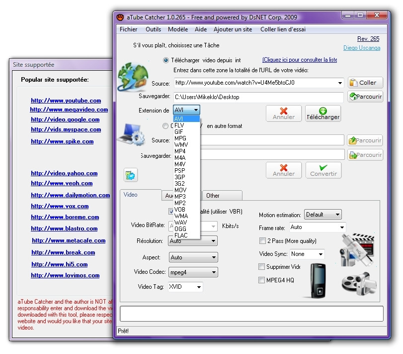 atube catcher clubic