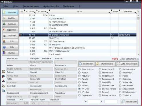 gratuitement winbiblio