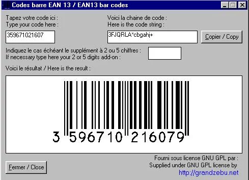 Télécharger Code Barre Ean Pour Windows Téléchargement