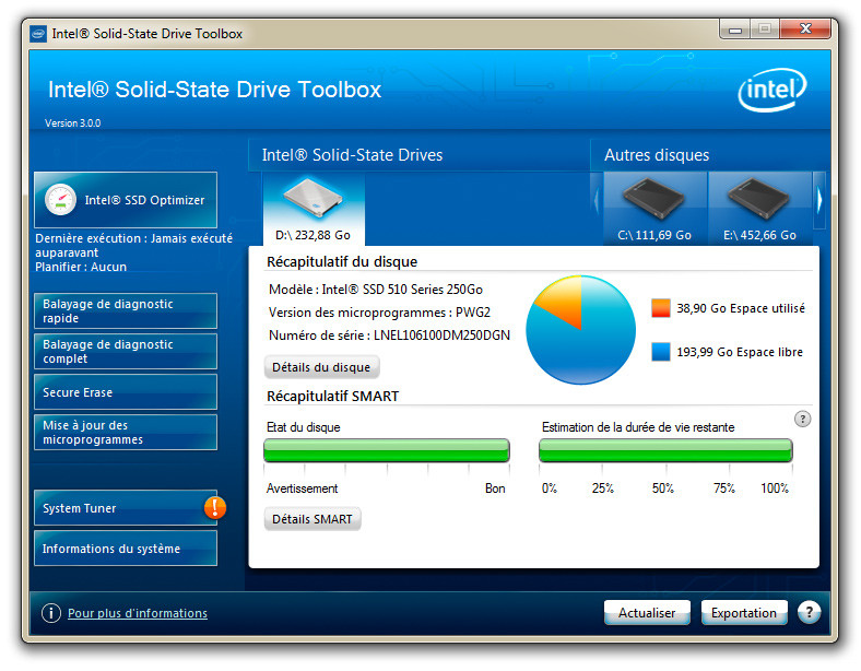 L'Intel SSD Toolbox c'est fini : l'utilitaire est remplacé par l'Intel Memory and Storage Tool