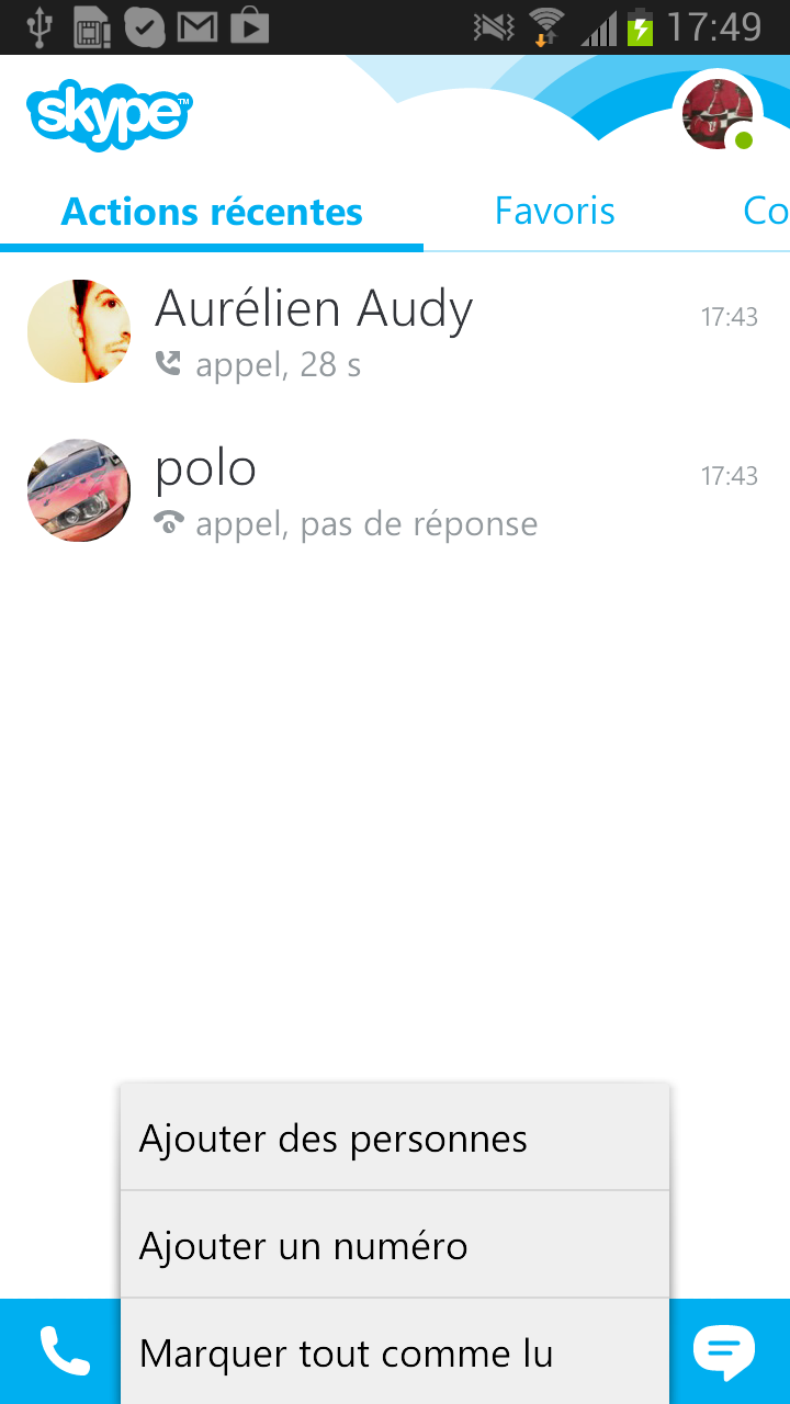 skype gratuit sur tablette logicom