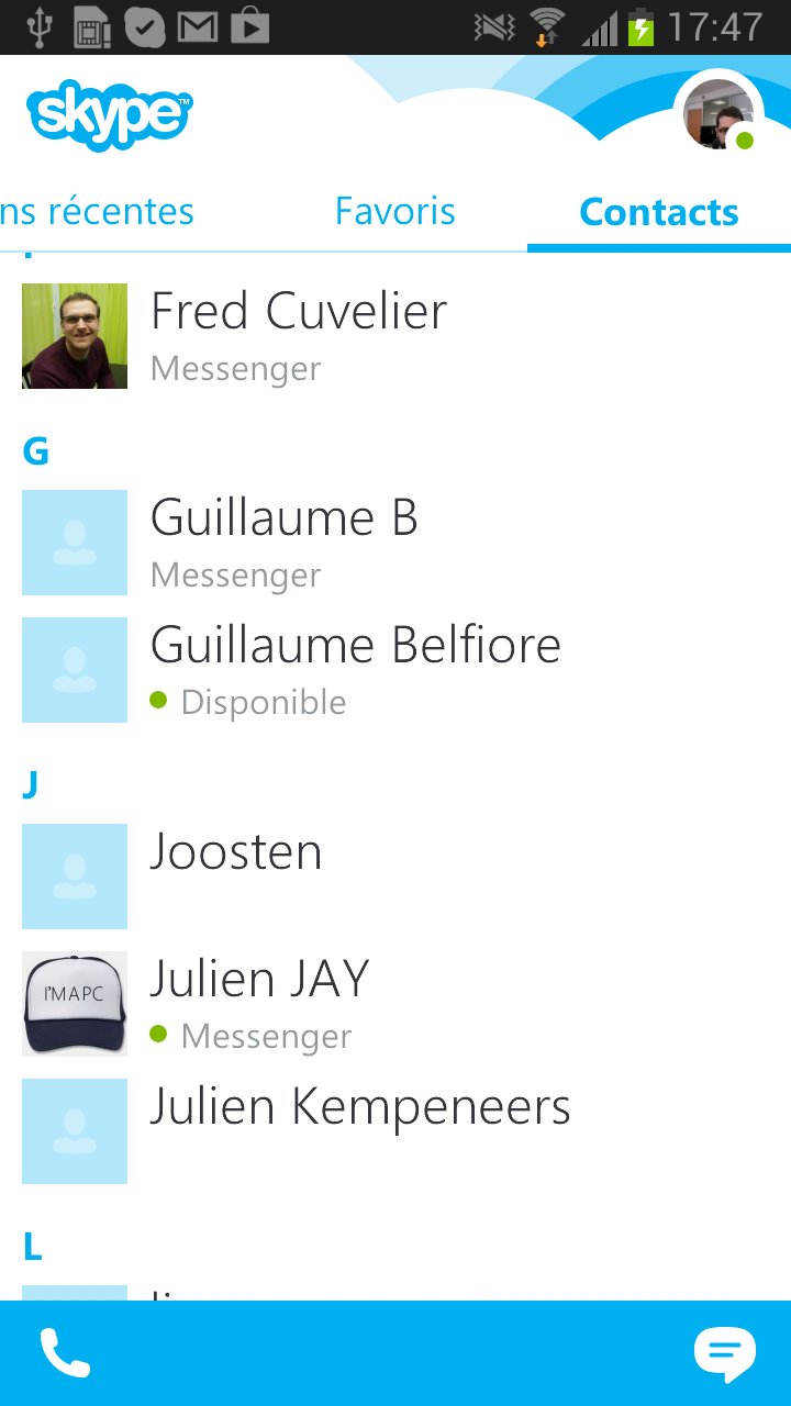 skype gratuit sur tablette logicom