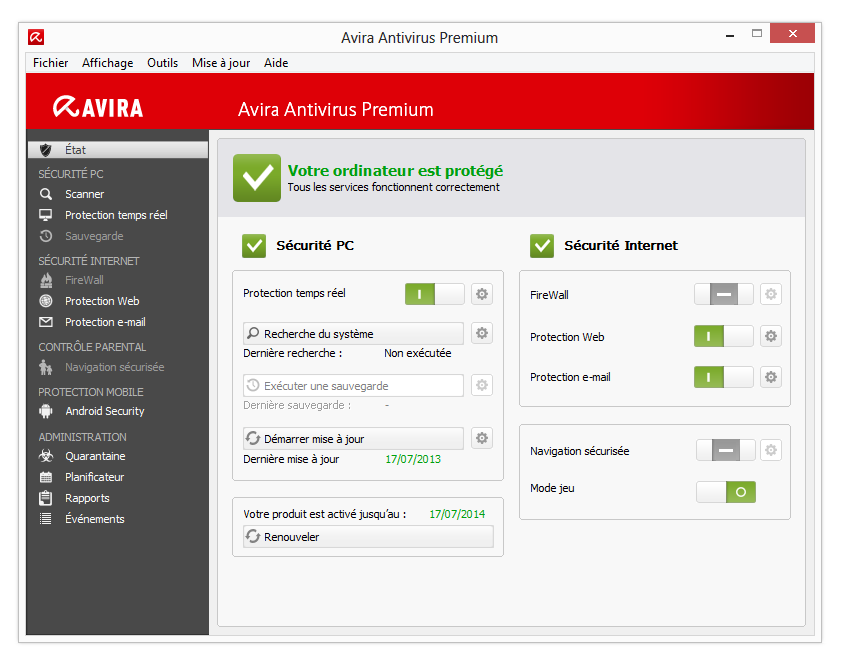 avira gratuit clubic