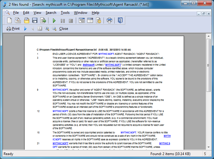 agent ransack français