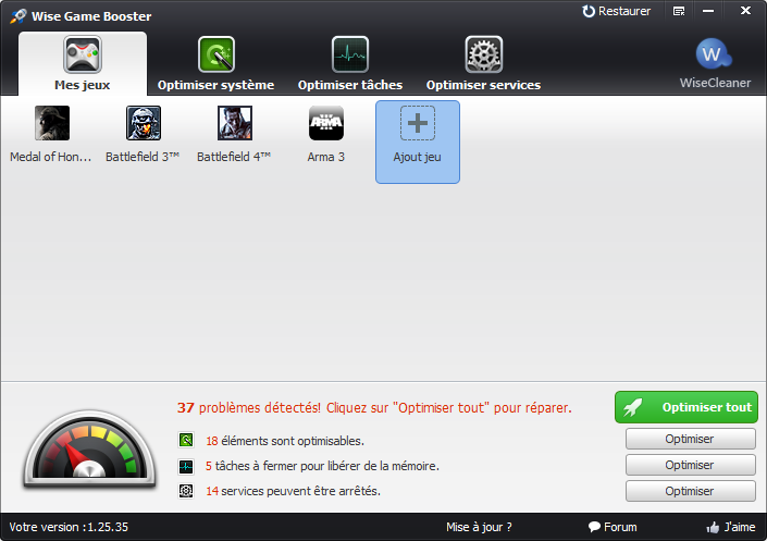 Telecharger Wise Game Booster Pour Windows Telechargement Gratuit