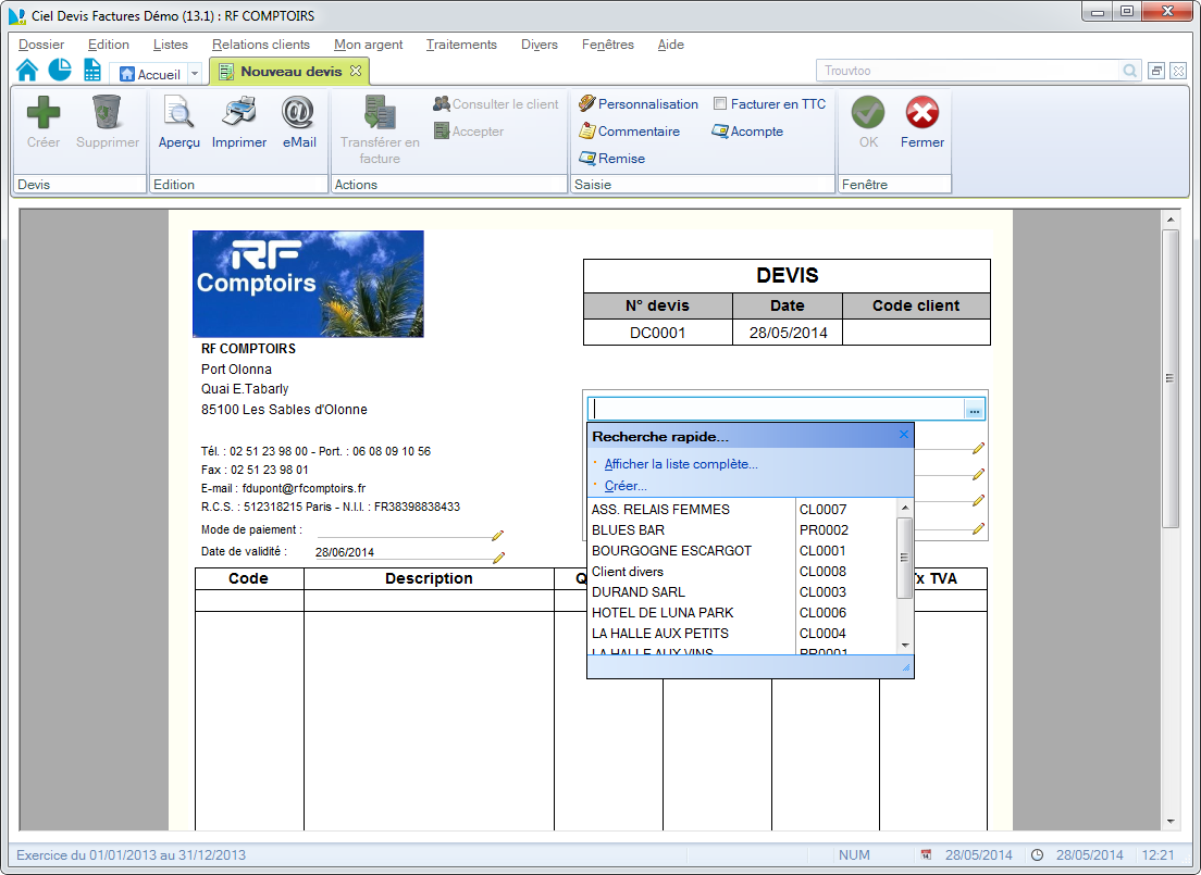 Telecharger Ciel Devis Facture Pour Windows Telechargement Gratuit