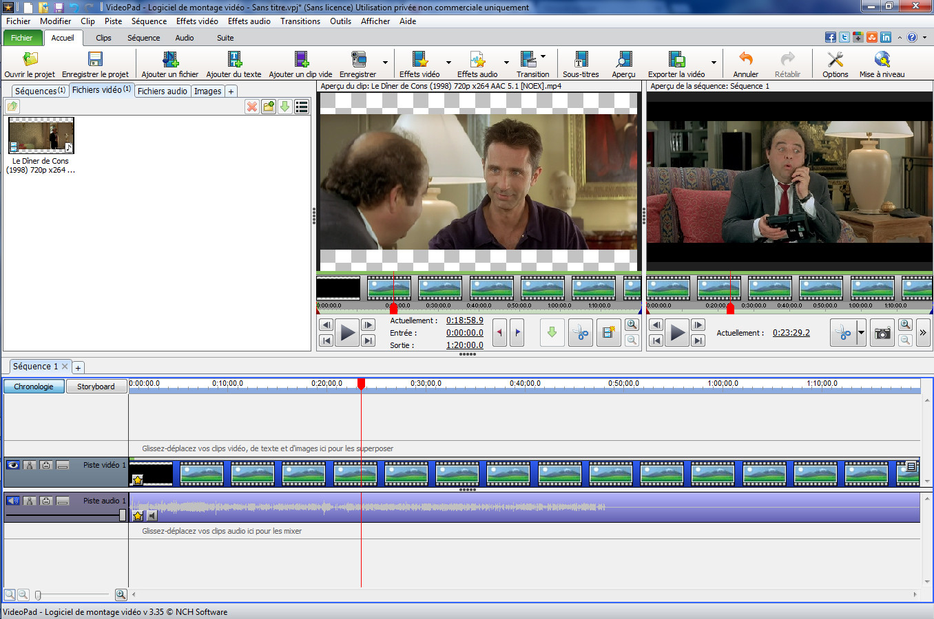 gratuitement videopad - logiciel de montage vidéo