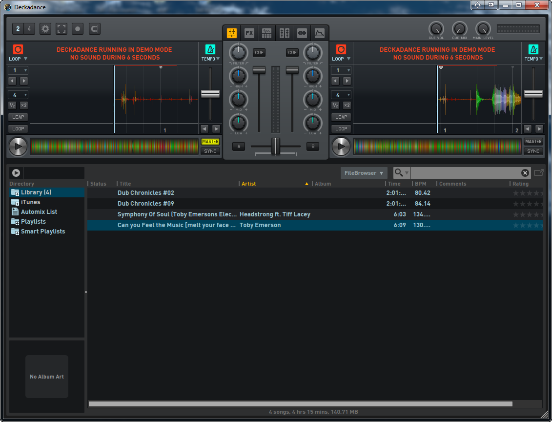 le logiciel deckadance gratuitement