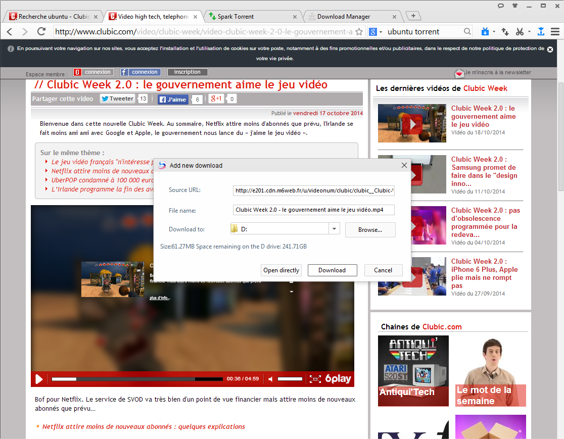 baidu spark browser gratuit clubic
