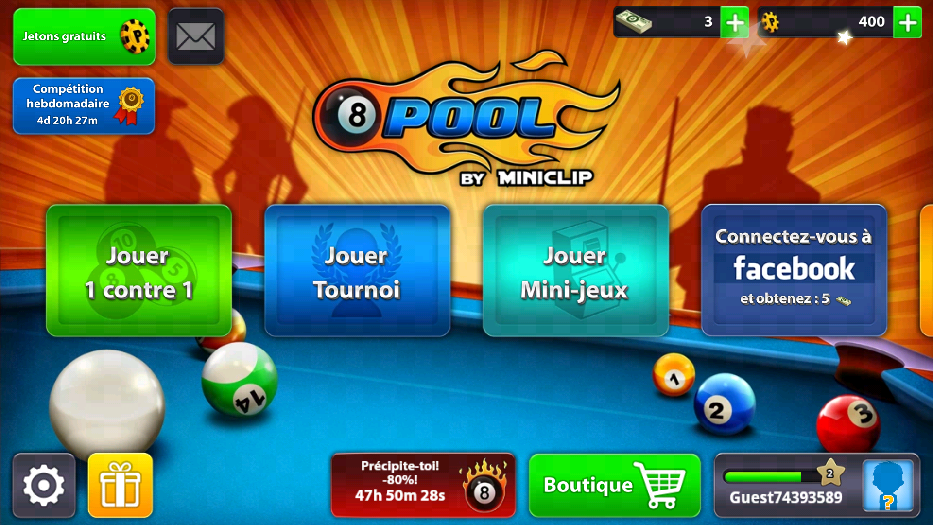 jeux billard gratuit clubic