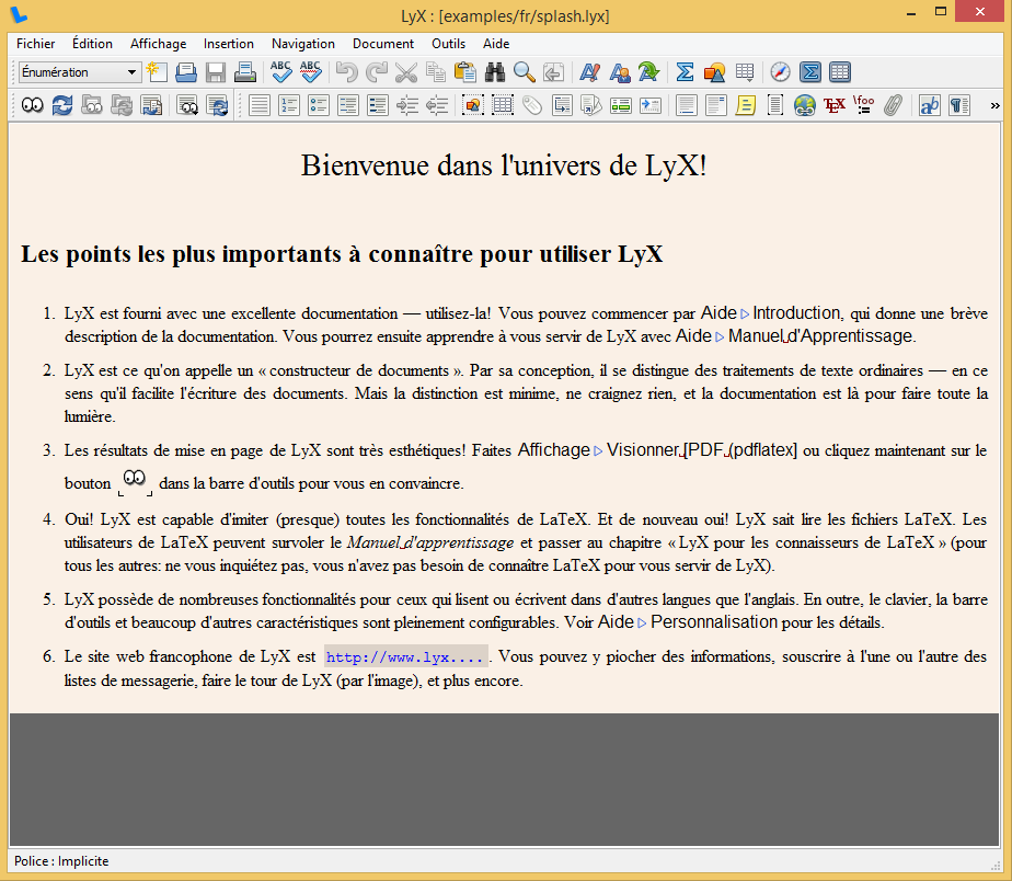 lyx gratuitement pour windows 7