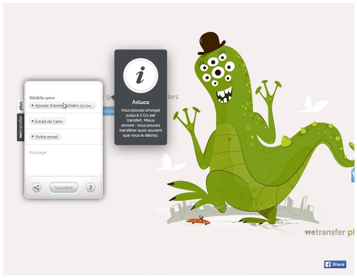 Capture WeTransfer