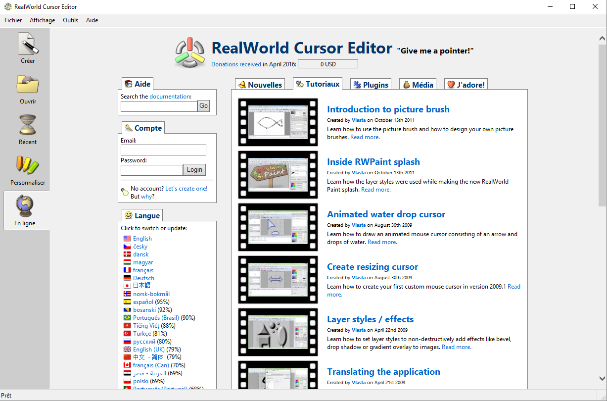 realworld cursor editor gratuit