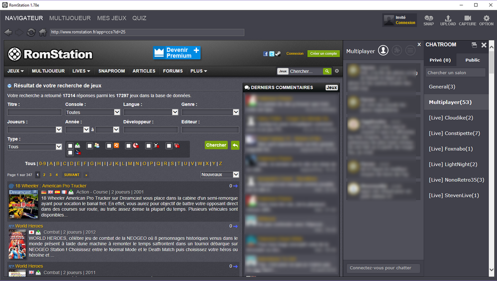 gratuitement romstation derniere version