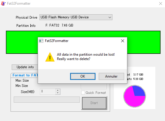 fat32formatter en francais