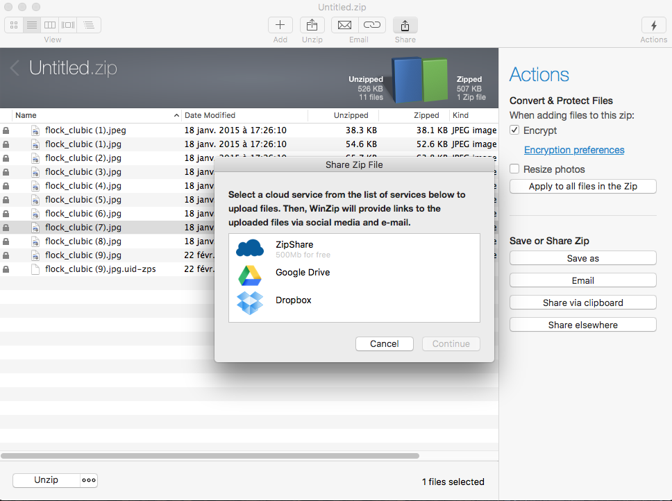 winzip gratuit clubic