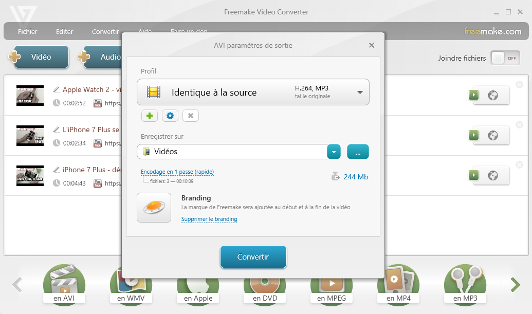 Freemake Video Converter © clubic.com