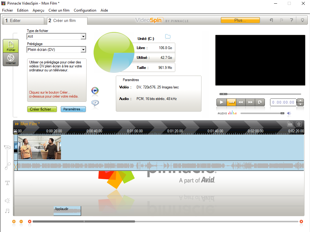 logiciel pinnacle videospin gratuit