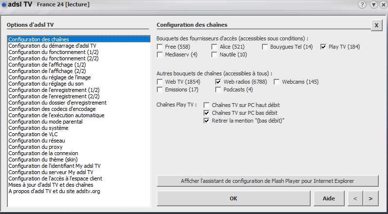 adsl tv vlc activex