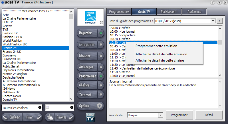 adsl tv gratuitement clubic