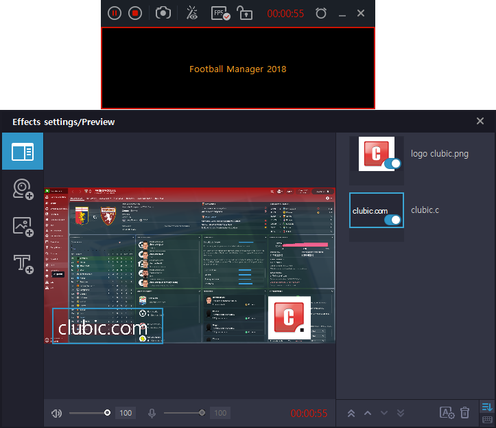 action mirillis clubic