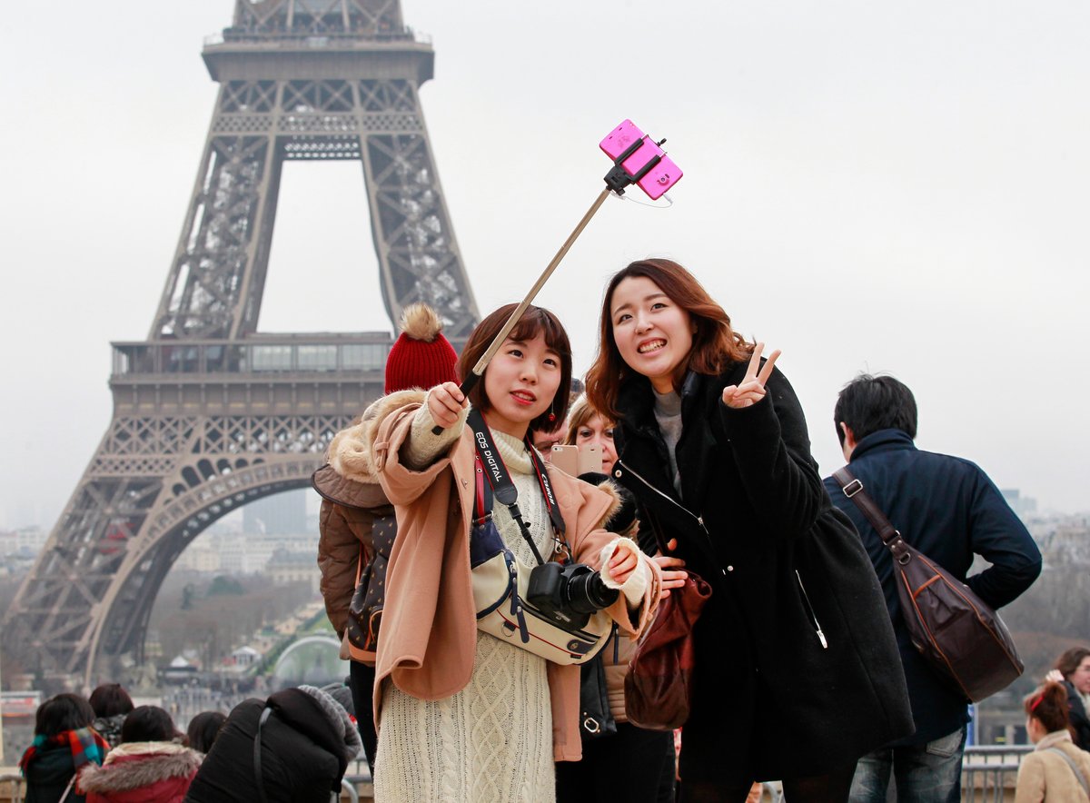 selfie à paris
