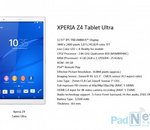 Xperia Z4 Tablet Ultra : une tablette de 13 pouces en préparation chez Sony ?
