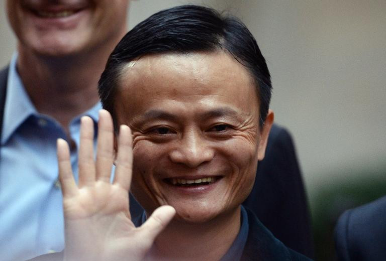 Le fondateur d'Alibaba Jack Ma à Wall Street, le 19 septembre 2014