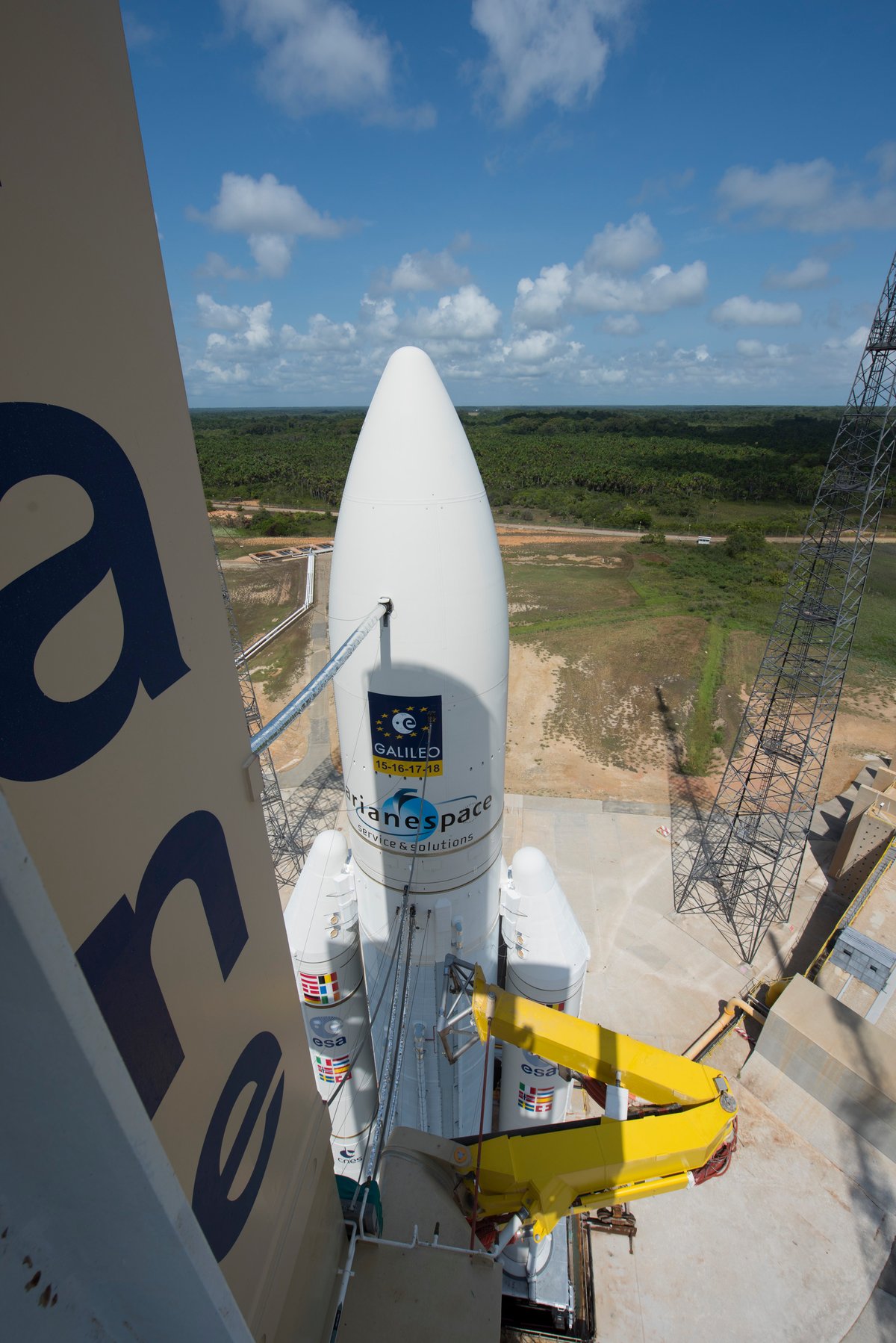La 1è génération pouvait décoller par grappes de 4 unités avec Ariane 5. Pourra-t-on faire pareil avec Ariane 6... On ne sait pas encore. Crédits ESA