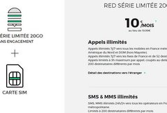 SFR RED : un forfait à 20 Go pour 10 € "à vie"