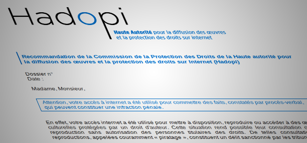 Courrier Hadopi
