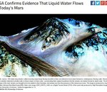 La NASA annonce en direct avoir découvert de l'eau liquide sur Mars