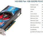 Une Radeon HD 6950 à 1 Go de mémoire chez HIS