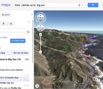 Google Maps propose le survol d'un itinéraire en hélicoptère virtuel