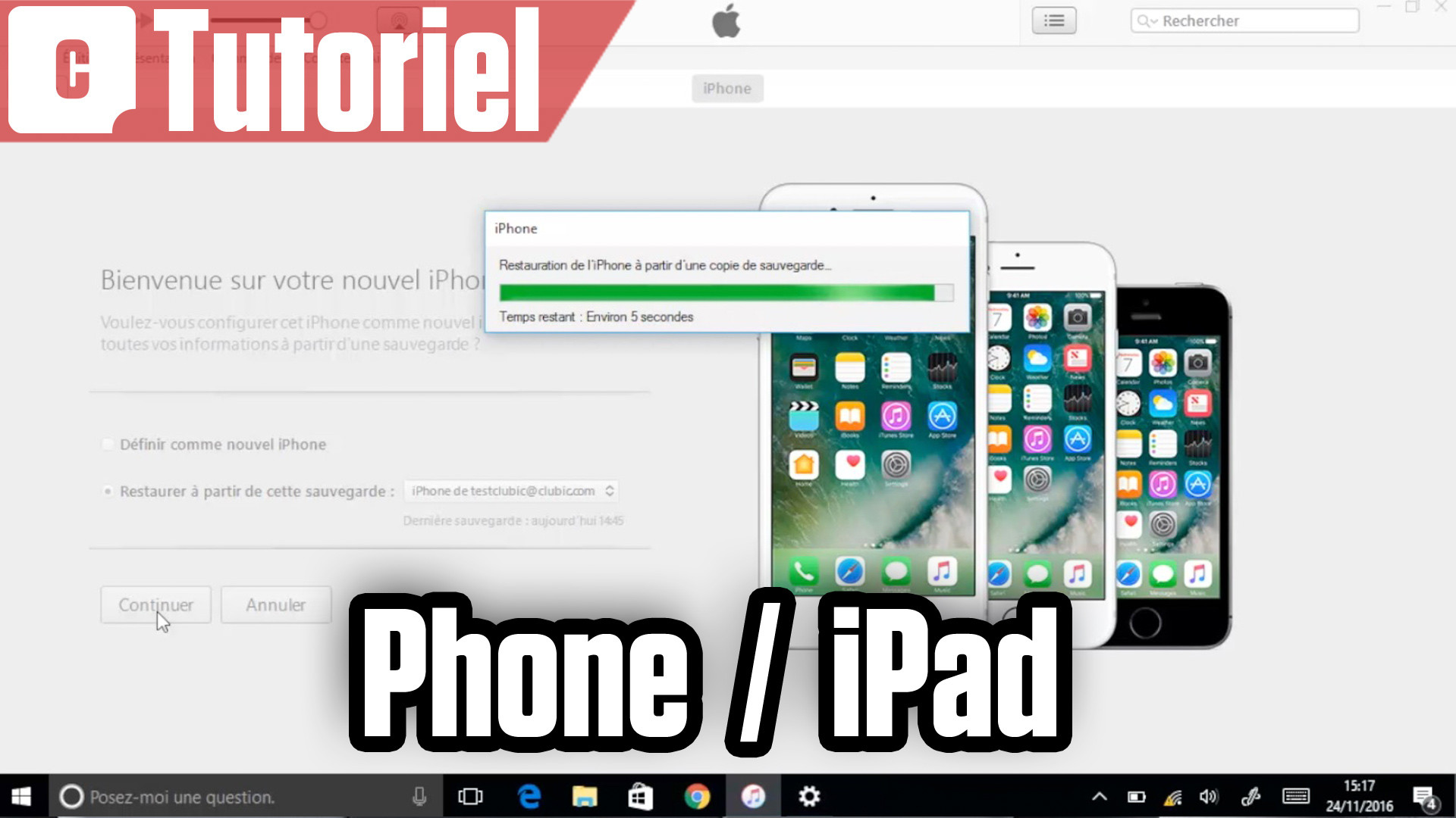 Comment Restaurer Son IPhone Ou IPad Depuis ITunes