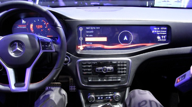 Video - Une Mercedes CLA 45 AMG équipée d'un tableau de bord futuriste sous QNX