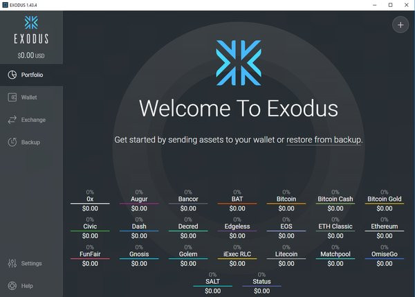 Кошелек exodus не запускается на windows 10