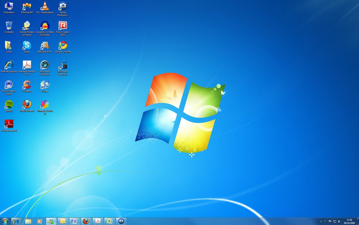 Microsoft Windows 7 RTM - Bureau - 4 © Clubic.com / Julien Jay